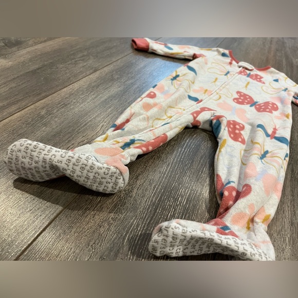 2 Carters Fleece Footed Sleepers - Picture 10 of 13